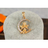 Кулон Xuping Jewelry янголятко на місяці 2.2 см золотистий