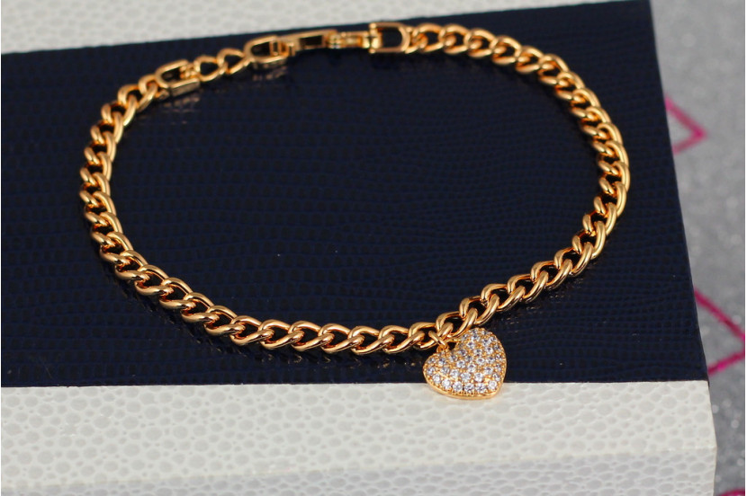 Браслет Xuping Jewelry круглий панцирь19 см 4 мм золотистий