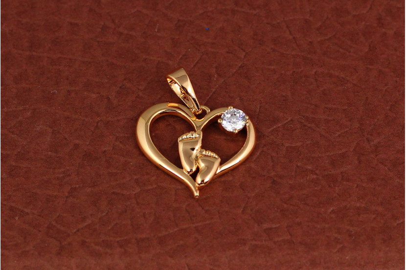 Кулон Xuping Jewelry ніжки немовляти 1.5 см золотистий