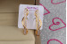 Сережки Xuping Jewelry паличка з камінчиками обвита змійкою 2.5 см золотисті