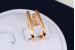 Сережки Xuping Jewelry овальні доріжки 1.7 см золотисті