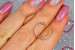 Сережки Xuping Jewelry колечка спіралька 1,5 см золотисті