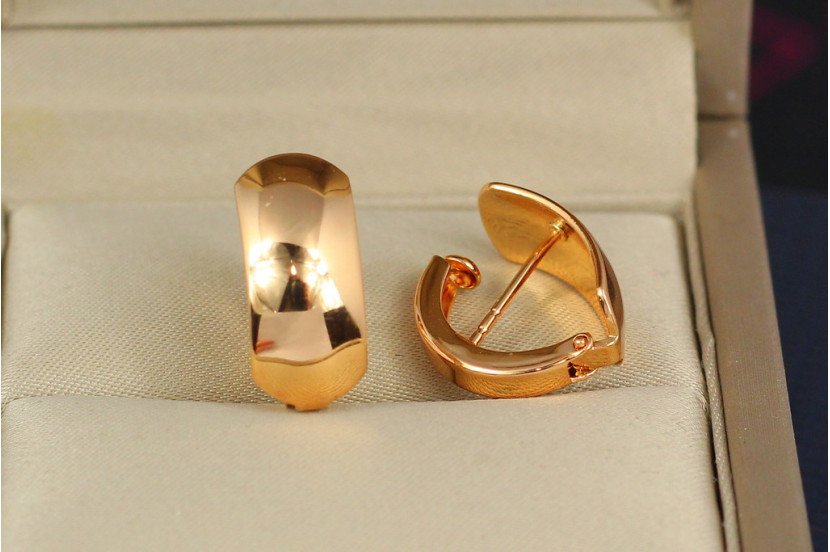 Сережки Xuping Jewelry італійка 1.8 см золотисті