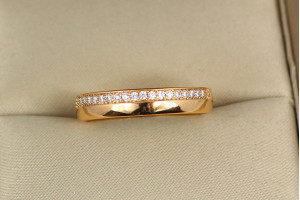 Обручка Xuping Jewelry з камінням 4 мм р 20