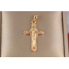 Хрестик Xuping Jewelry з гострими краями 3 см золотистий