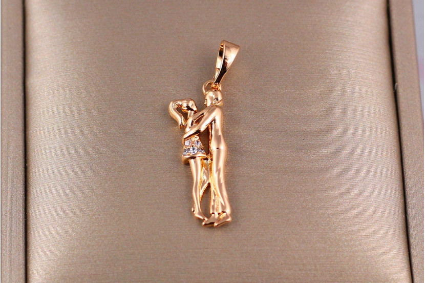 Кулон Xuping Jewelry міцні обійми 2,3 см золотистий