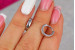 Сережки Xuping Jewelry колечка 1,2 см сріблясті