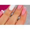Сережки Xuping Jewelry колечка 1,2 см сріблясті