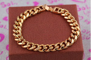 Браслет Xuping Jewelry панцирний 20 см 9 мм золотистий