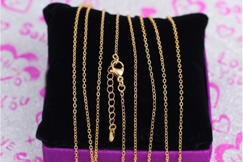 Ланцюг Xuping Jewelry якірний 45 см 1,5 мм з добіром золототистий