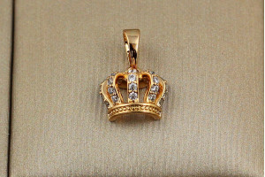Кулон Xuping Jewelry королівська корона 8 мм золотистий