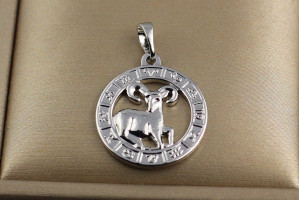 Кулон зодіак Xuping Jewelry овен 2 см сріблястий