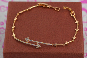 Браслет Xuping Jewelry вектор 19.5 см золотистий.