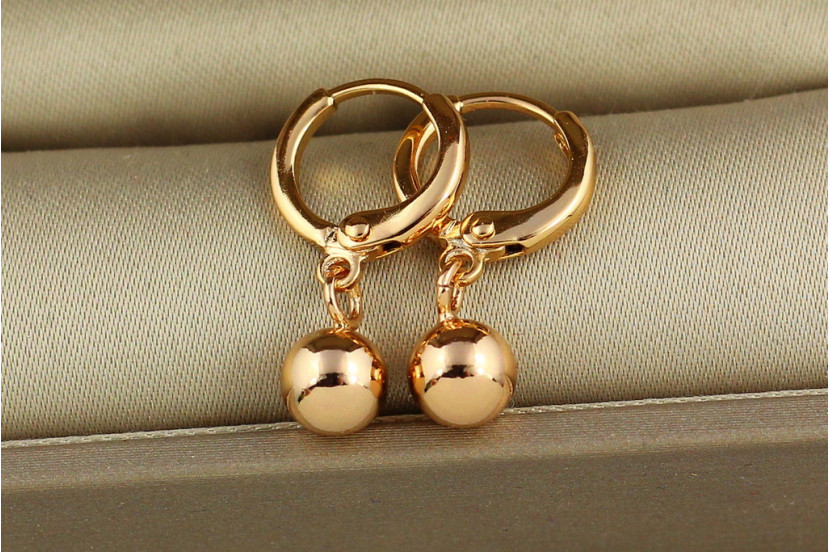 Сережки Xuping Jewelry кульки 2 см золотисті