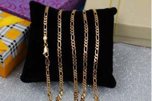 Цепь Xuping Jewelry Фігаро 50 см 3 мм золотистий