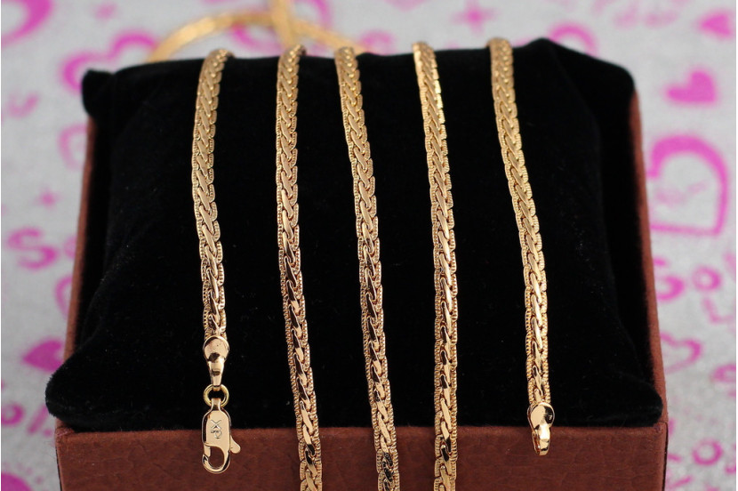 Ланцюг Xuping Jewelry косичка 60 см 3 мм золототистий