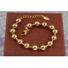 Браслет Xuping Jewelry кульки 19.5 см 8 мм золотистий
