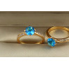 Кільце Xuping Jewelry блакитна мрія р 20 золотисте