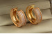 Сережки Xuping Jewelry кільця цариця 2 см золотисті