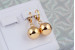 Сережки Xuping Jewelry кульки 2.8 см 13 мм золотисті