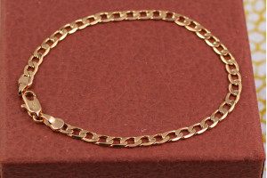 Браслет Xuping Jewelry панцирний 20 см 4 мм золотистий