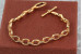 Браслет Xuping Jewelry овальнї колечка 19.5 см 8 мм золотистий