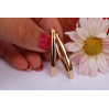 Сережки Xuping Jewelry стрілки 3,5 см золотисті
