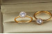 Кільце Xuping Jewelry ніжність з білим каменем р 20 золотисте