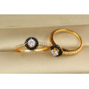Кільце Xuping Jewelry день і ніч р 16 золотисте