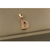 Кулон Xuping Jewelry літера D 1,2 см золотистий