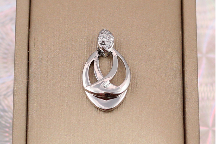 Кулон Xuping Jewelry для тонкого ланцюга два місяці нахлистом 2.5 см сріблястий