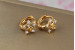 Сережки дитячі Xuping Jewelry відбиття зірки 8 мм золотисті