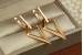 Сережки Xuping Jewelry підвіски вістря стріли 4 см золотисті