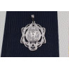 Ладанка Xuping Jewelry овальна стрічкове плетіння 3.8 см срібляста