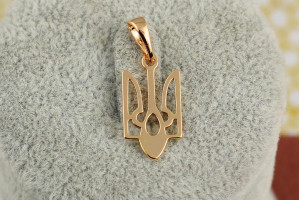 Кулон Xuping Jewelry герб тризуб 1.8 см золотистий