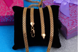 Цепь Xuping Jewelry бісмарк 50 см 6 мм золотистий