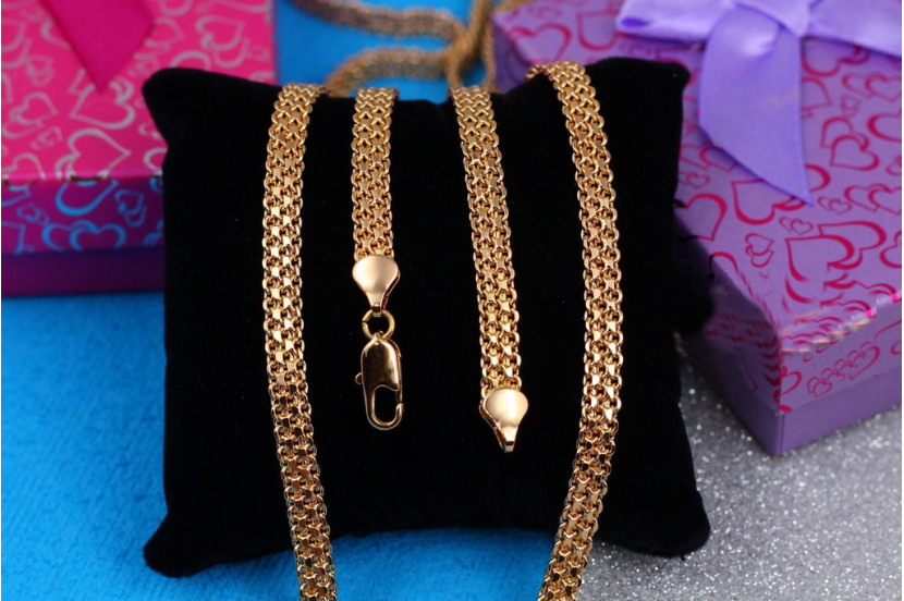 Ланцюг Xuping Jewelry бісмарк 50 см 6 мм золотистий