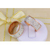 Кільце Xuping Jewelry чотири доріжки спереду камені 22 р золотисте