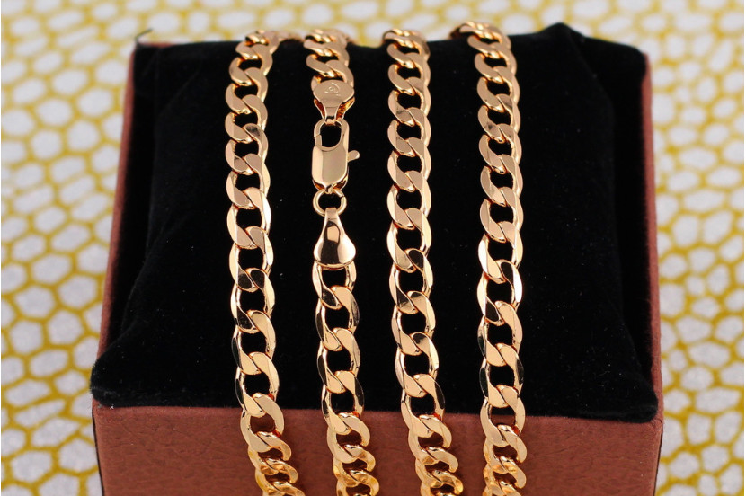 Ланцюг Xuping Jewelry панцирний 55 см 7 мм золотистий