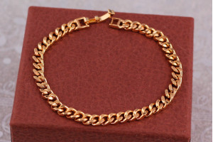 Браслет Xuping Jewelry панцирний гурмет 20 см 5 мм золотистий