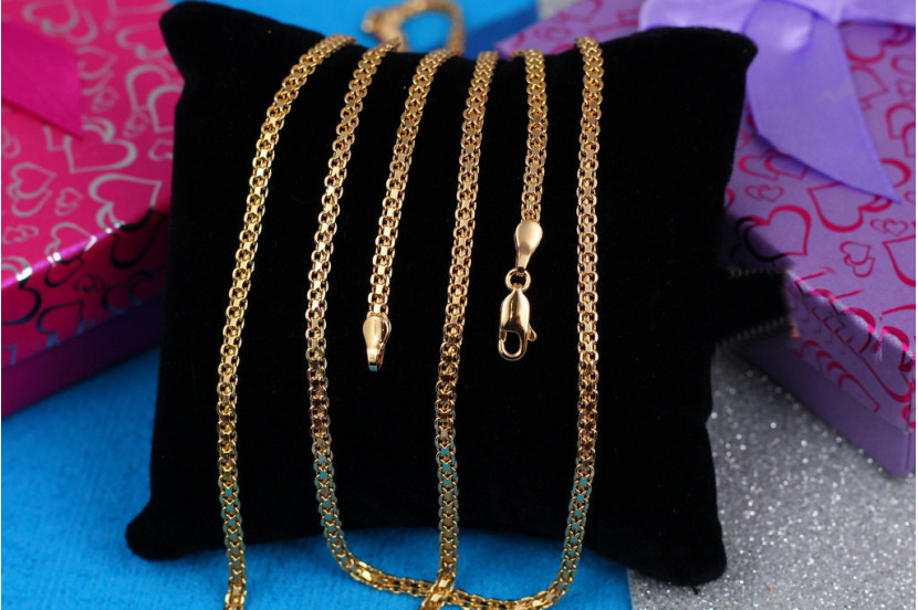 Ланцюг Xuping Jewelry бісмарк 50 см 3 мм золотистий