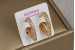 Сережки Xuping Jewelry серце одна доріжка з бортиками 1.9 см золотисті
