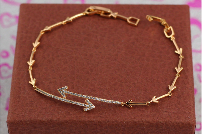 Браслет Xuping Jewelry вектор 21.5 см золотистий
