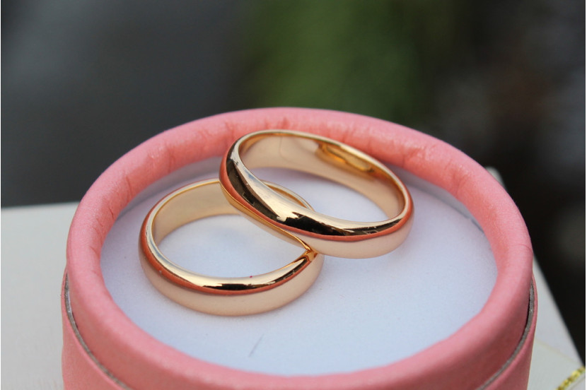 Обручне кільце Xuping Jewelry класика 5 мм р 21 золотисте