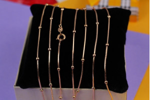 Цепь Xuping Jewelry джгут із кульками 45 см 1 мм золотистий