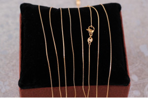 Цепь Xuping Jewelry струмок 60 см 0,8 мм золотистий