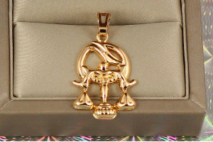 Кулон зодіак Xuping Jewelry ваги 2.6 см золотистий