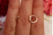 Сережки кільця Хuping Jewelry гладкі 10 мм золотисті