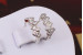 Сережки кільця Хuping Jewelry ялинка 1.3 см сріблясті