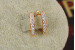 Сережки Xuping Jewelry стріла з фіанітів із бортиками на краях 1.6 см золотисті